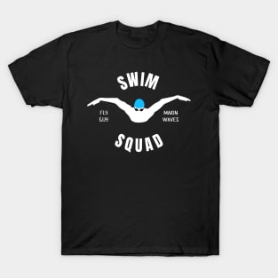 Mens Butterfly Swim Squad Swimming Fan Gift T-Shirt